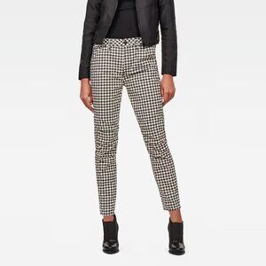 G-STAR Elwood 5622 3D Mid Waist Boyfriend Color Jeans Size 24 Houndstooth